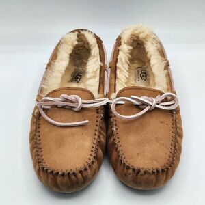 UGG Dakota Slipper Moccasin 5296 Chestnut Suede Upper Size 8 Women's